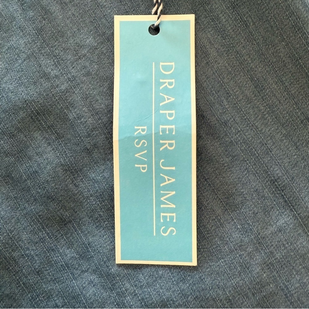NWT Draper James Denim Ruffle Blouse Size Small - Picture 9 of 10